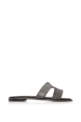 Womens 'Ormay' Black Textile Sandals - Size Eu 36