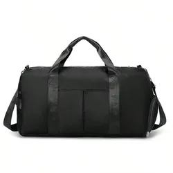 Pieza Bolsa de deporte de gran capacidad, compartimento independiente para zapatos con separación seca y húmeda, bolsa de gimnasio, bolso de mano, a
