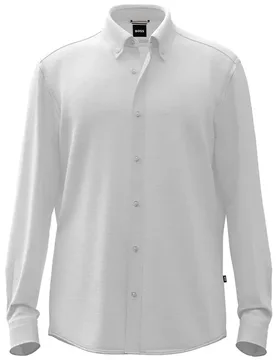 Chemise à Manches Longues Liam 262 10258366 White M - BOSS - FashionsVida