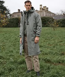 Superdry Men's Ultimate Waterproof Superdry Robe Hellgrün - Größe: One Größe