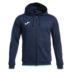 Sweat-shirt à Zip Olimpiada Navy / Fluor Turquoise 4-5 Années Garçon