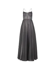 Vestido de noche gris 38