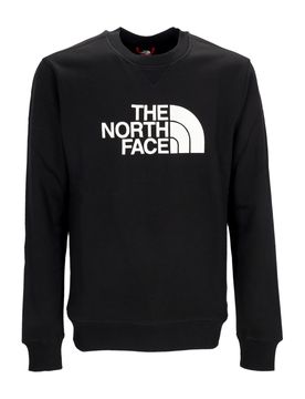 Felpa Girocollo Uomo Drew Peak Crewneck Black/white