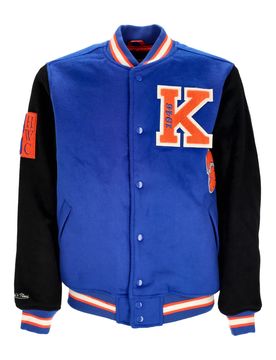 Giubbotto College Uomo Nba Team Legacy Varsity Jacket Neykni Royal/black