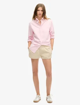 Superdry Damen Sports Tech Racer Shorts Beige - Größe: 44 - 64.99 - FashionsVida