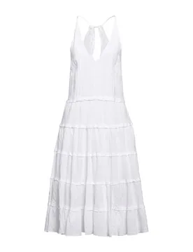 Vestido midi Mujer Blanco 38,40,42 Mujer - 120% Lino - FashionsVida