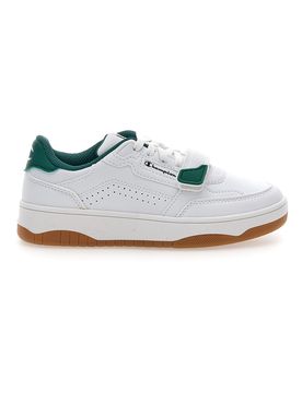 Sneakers bianche e verdi con strappo RS25 U PS 35