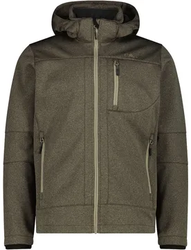 Man jacket zip hood chaqueta softshell hombre Verde (60) - CMP - FashionsVida