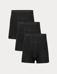 Pack Cotton Rich Stoma Trunks Black male