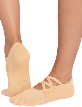 Chaussettes Full Toe Elle Tec Pilates Grip Golden EU 39-42 1/2