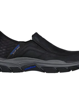Respected - Elgin Herren Slipper, schwarz, Größe 43 43 - Skechers - FashionsVida