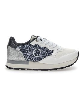 Sneakers Bianche Sunny Mesh Animal 36