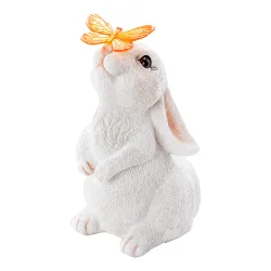 Solar-Dekofigur-Hase weiss