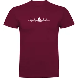 T-shirt à Manches Courtes Surf Heartbeat Dark Red L