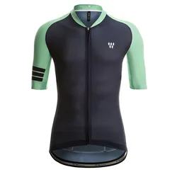Maglia A Maniche Corte Angliru Navy Blue / Green
