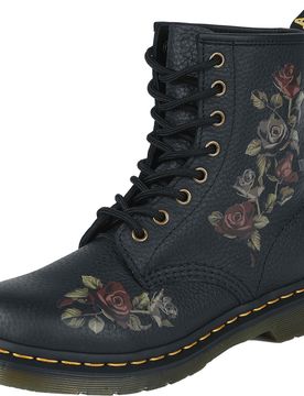 Boot - 1460 - Decayed Roses Classic Tumbled Nappa - EU36 bis EU37 - für Damen - Größe EU37 - schwarz - Frauen - female