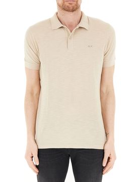 SUN68 Polo in cotone BEIGE S