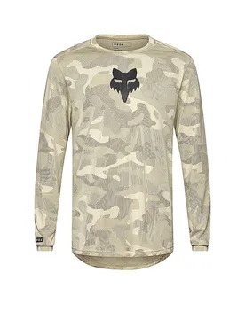 Maglia da ciclismo da uomo a maniche lunghe Ranger TruDri™ beige S - FOX - FashionsVida