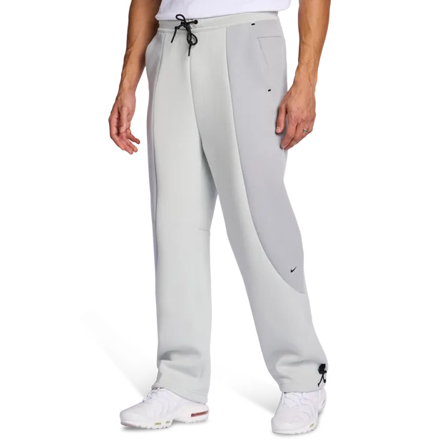 Tech Fleece Men Pants - Silver - Size S - Poly Fleece - Silver - Size: Small - Nike - FashionsVida
