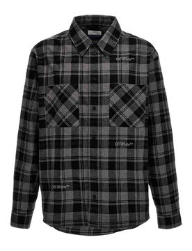 Camicia in flanella con motivo
