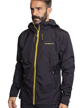 Kilimanjaro chaqueta impermeable hombre Negro (XL)