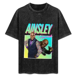 Ainsley 80s Aesthetic Retro T-Shirt Basic Short Sleeve T-Shirt for Men