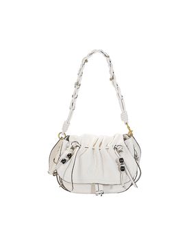 Ledertasche - Schultertasche BOLTON weiss damen