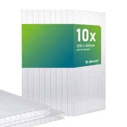 Hohlkammerplatten 10er Set 121x60,5 transparent