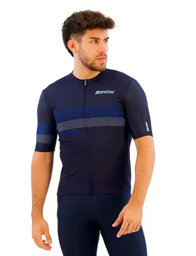 Maglia A Maniche Corte Idea Navy - Santini - FashionsVida