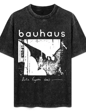 Bauhaus - Bat Wings - Bela Lugosis Dead T-Shirt Gym Wear Breathable Short Sleeve Tee - Aliexpress - FashionsVida