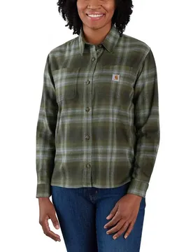 Camicia A Maniche Lunghe Rugged Flex Loose Fit Basil S