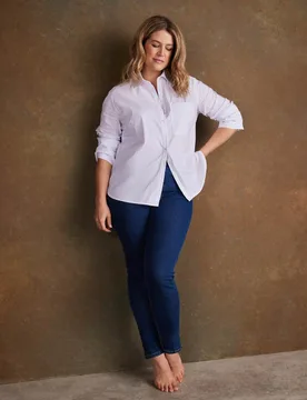 Denim Jeggings Blue Denim female - Live Unlimited London - FashionsVida