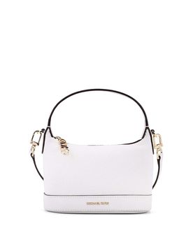 Borsa in pelle Wythe con logo frontale