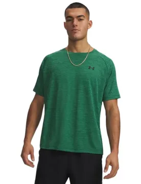 T-shirt à Manches Courtes Tech Textured Green / Black XS