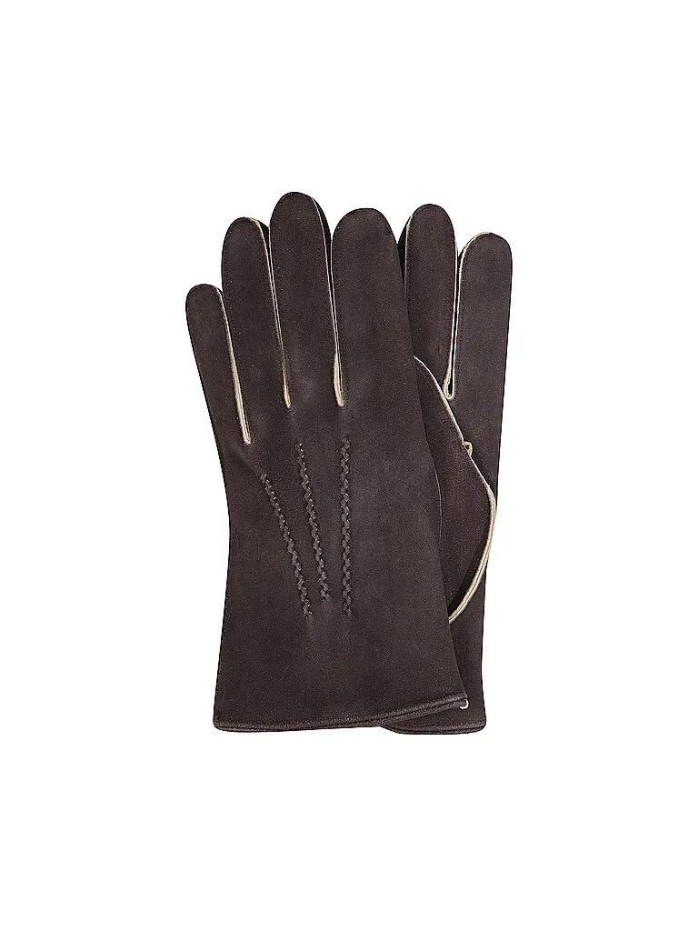 Guantes de cuero marrón 8,5 - Tr-Handschuhe - FashionsVida