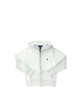 Felpa con cappuccio POLO BOYS BIANCO S