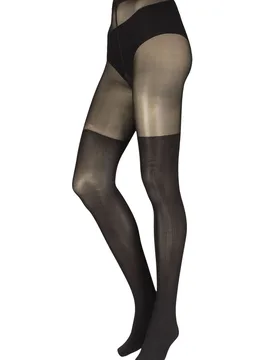 Women's 1 Pair Falke 25 Denier OverKnee Tights Black Small / Medium - Black - Size: Small - SockShop - FashionsVida