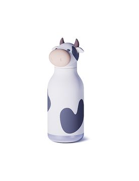 Botella isotérmica 460ml VACA blanco / negro blanco