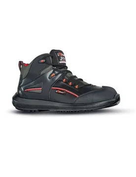 Chaussures De Sécurité Teak Black / Red EU 40 - U-Power - FashionsVida
