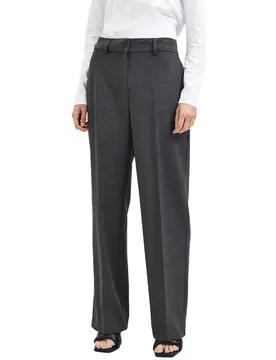 Pantaloni Rita Wide Fit Dark Grey Melange 34