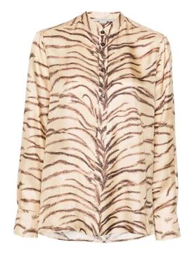 Camicia Con Stampa Tigre