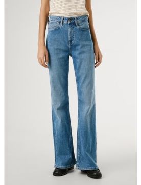 Para mujer. PL2050803VA Jeans Flare Willa (25/30), Casual, Algodón, Denim