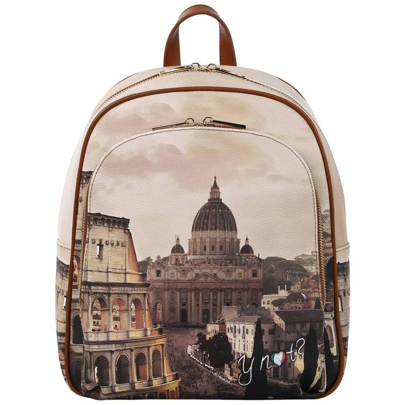 Zaino donna backpack JUBILEE eco pelle e pelle tasche multiple