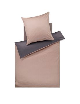Satin Bettwäsche 70x90cm/140x200cm MICRO PATTERN Rose/Grau rosa baby