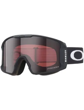 Masque de ski - Line Miner S Matte Black Prizm Garnet en Silicone - Noir - Oakley - FashionsVida