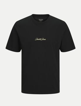 T-Shirt mit Logoprint Schwarz S