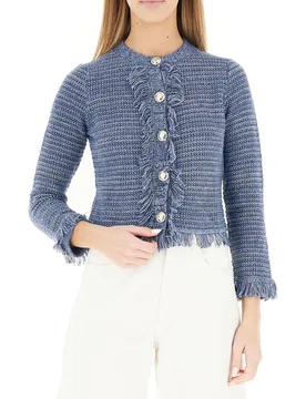 I BLUES Giacca in tweed BLU S - I Blues - FashionsVida
