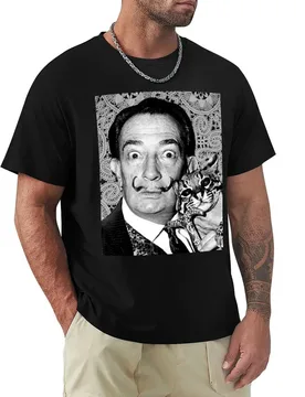 Salvador Dali and his beloved Savannah T-Shirt Anti-Pilling Casual T-Shirt - Aliexpress - FashionsVida