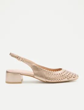 Zapato tacón, destalonado troquelado - Latouche Comfort - FashionsVida