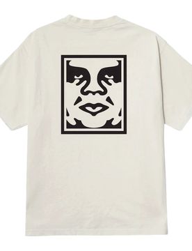 T-shirt bold icon face tee - pigment chalk